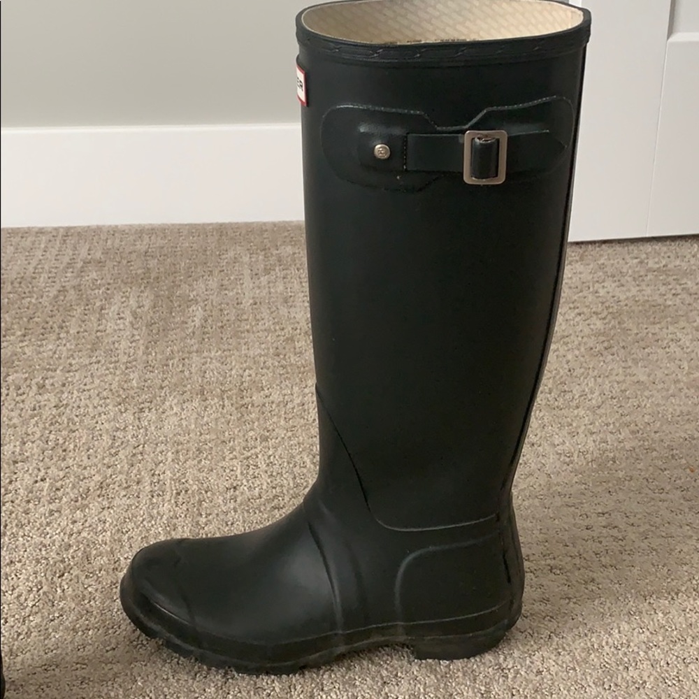 Original Tall Hunter Rainboots with fleece liners! - Picture 2 of 16